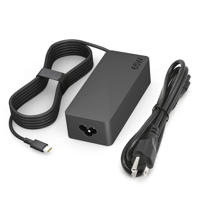 Alt view image 15 of 20 - 65W USB C Charger Compatible with Lenovo Thinkpad/Yoga/Chromebook Laptop Computer 65W 45W USB C Fast Power Adapter