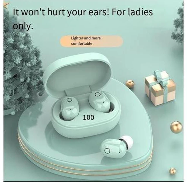 Alt view image 8 of 8 - The wireless in-ear E6S Bluetooth headphones are cute, noise-cancelling, sports, high-quality sound, long-lasting and suitable for smartphones