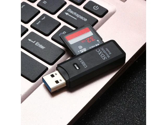 Alt view image 10 of 10 - Memory Cards Accessories Ultra High Speed 2 in 1 USB 3.0 Memory Card Reader Flash Adapter Micro SD SDXC Au16
