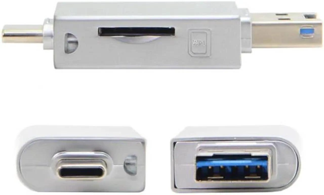 Alt view image 12 of 14 - USB-C Type C / USB 2.0 to NM Nano Memory Card & TF Micro SD Card Reader for Huawei Cell Phone & Laptop UC-361