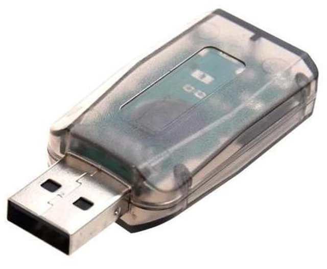 Alt view image 9 of 10 - 1 Pcs Instantly External 5.1 USB 3D o Sound Card Adapter for PC Desktop Notebook Laptopcreates a Miniphone & 1 Pcs Sound Car
