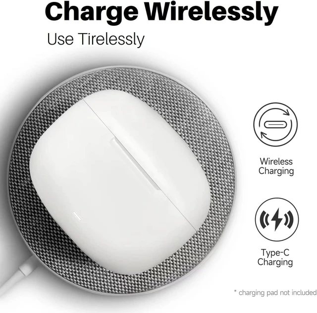 Alt view image 12 of 14 - OMK Wireless Earbuds Waterproof Headset Noise Cancelling Earphones Long Battery Bluetooth Headphones with Wireless Charging Case for iPhone Android (White)
