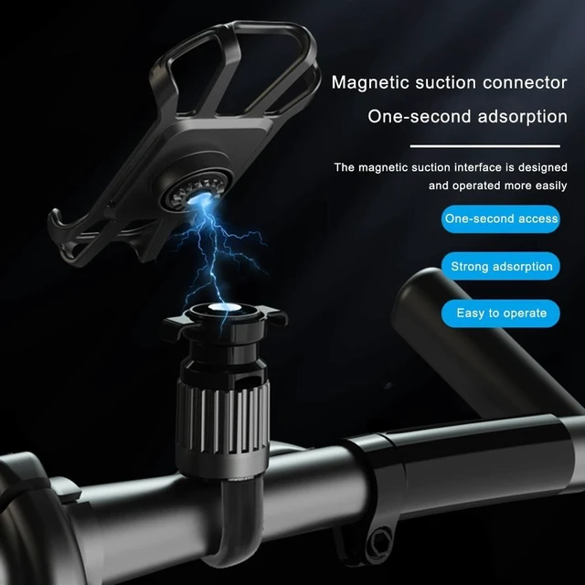 Alt view image 10 of 12 - Cycling Phone Stand Magnetic Car Mobile Support Bracket Adjustable Shockproof Bike Motorcycle Phone Holder for Phone