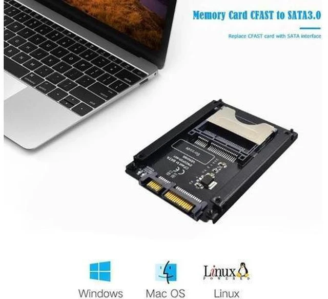 Alt view image 7 of 10 - to SATA 3.0 HDD Adapter Card SATA Computer 22 Pin Hard Disk Case memory Card Reader industrial equipment test