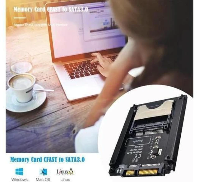 Alt view image 9 of 10 - to SATA 3.0 HDD Adapter Card SATA Computer 22 Pin Hard Disk Case memory Card Reader industrial equipment test