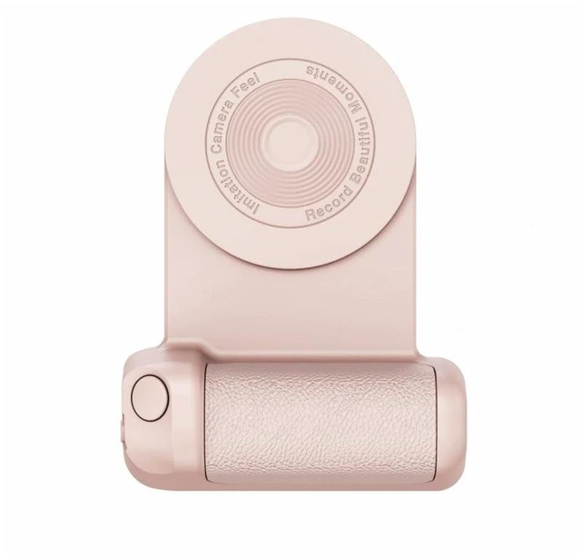 Alt view image 13 of 13 - Mobile Stand Camera Holder Grip Type-C Magnetic Selfie Photo Bracket Cellphone Bluetooth Anti-shake Selfie Wireless Charging(option 1-Pink)