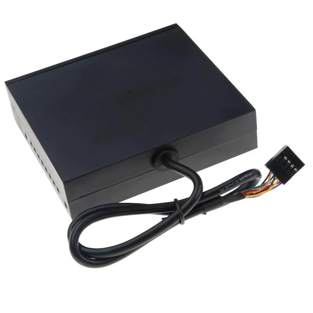 Alt view image 10 of 10 - All In 1 Internal Card Reader USB 2.0 3.5" Floopy Bay Front Panel Card Reader USB Flash Memory Card Reader
