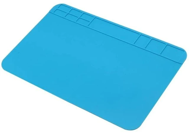 Alt view image 7 of 12 - Insulation Silicone Soldering Repair Mat Heat Resistant Work Pad for Mobile Phone PCB BGA Soldering Iron Repair Pad