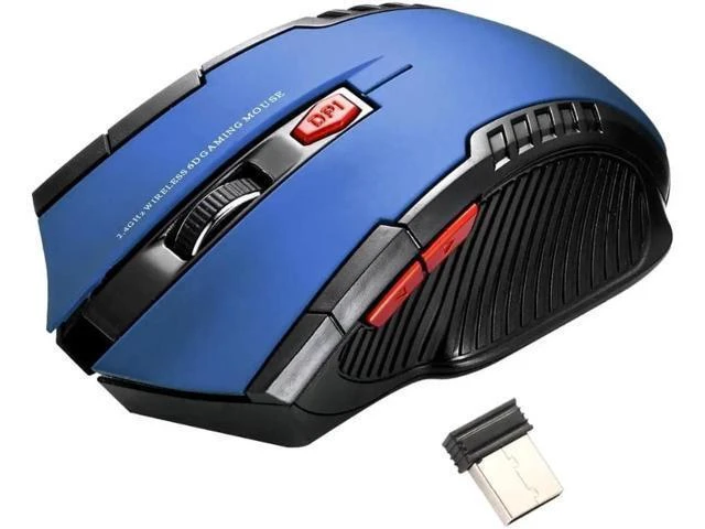 Alt view image 11 of 12 - 2.4G Wireless Mouse 6 Buttons Professional Optical Mouse Adjustable 2400DPI Wireless Gaming Mouse Gamer Mouse Mice For PC Laptop