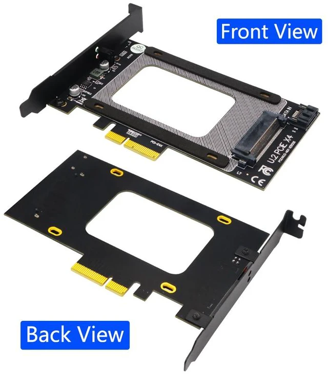 Alt view image 12 of 14 - Weastlinks U2 to PCI E Adapter Card Riser PCI Express 3.0 4X U.2 SFF-8639 Adapter PCIe U.2 SSD to PCI-E Card Support NVME U2 SSD
