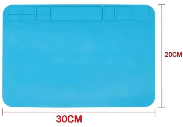 Alt view image 8 of 12 - Insulation Silicone Soldering Repair Mat Heat Resistant Work Pad for Mobile Phone PCB BGA Soldering Iron Repair Pad