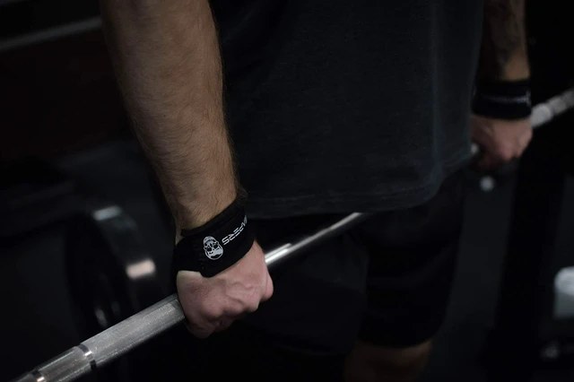 Alt view image 12 of 14 - Lifting Wrist Straps for Weightlifting, Bodybuilding, Powerlifting, Strength Training, & Deadlifts - Padded Neoprene with 18" Cotton (Black)