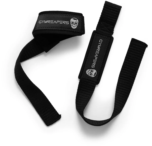 Alt view image 10 of 14 - Lifting Wrist Straps for Weightlifting, Bodybuilding, Powerlifting, Strength Training, & Deadlifts - Padded Neoprene with 18" Cotton (Black)