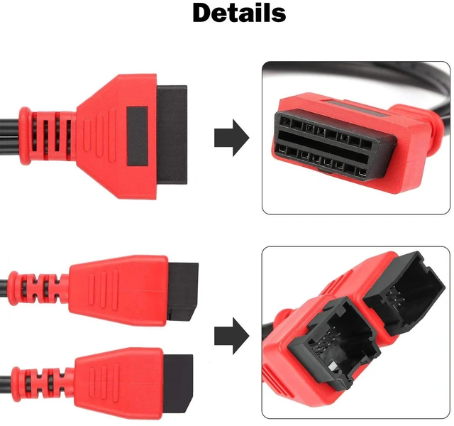 Alt view image 9 of 10 - TTXSPP Cable Adaptor for Chrysler 12+8 Programming Cable Connector for Autel DS808 Maxisys Main Test Cable for Autel DS808 Maxisys MS905 MS906 MS906BT MS906S MS908 MS908S Pro