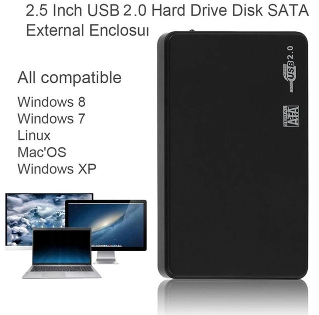 Alt view image 6 of 6 - 2.5 Inch USB HDD Case Sata To USB 2.0 Hard Drive Disk SATA External Enclosure HDD Hard Drive Box with USB Cable