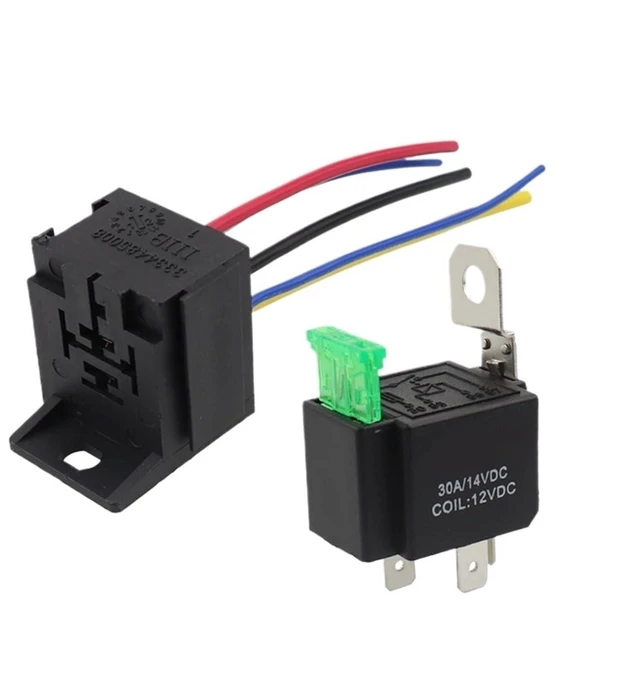 Alt view image 2 of 2 - 1Pcs/Set Auto Fused On/Off Relays DC12V 30A 4 Pin Electronic Relay Car Automotive Relay with Relay Socket(1set-01)