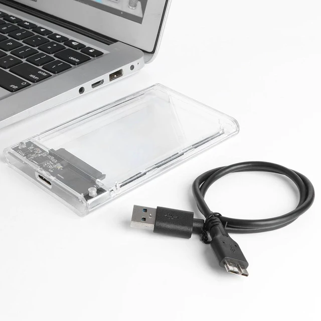 Alt view image 10 of 10 - External hd case 2.5 Transparent SATA to USB 3.0 5Gbps Portable External hard drive 2.5 hdd Enclosure For Disk SSD Box PC
