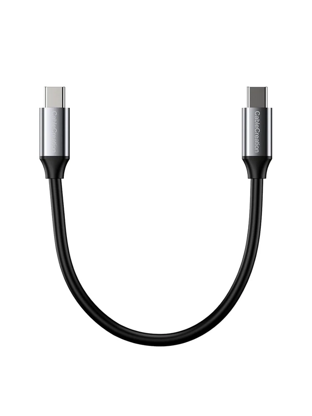 Alt view image 8 of 14 - CableCreation Short USB4 Cable 0.5FT, Thunderbolt 4 Cable 40Gbps, 240W, 8K@60Hz, Compatible with Thunderbolt 3, Thunderbolt 4 and USB-C