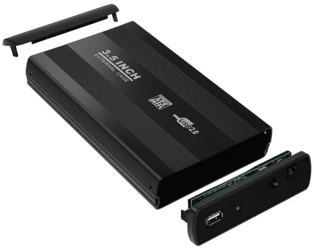 Alt view image 6 of 12 - 3.5 Inch USB 2.0/USB 3.0 SATA External HDD Disk Hard Drive Enclosure Case Cover External Storage Box Support Hard Drive