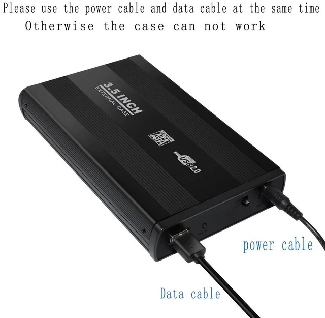 Alt view image 8 of 12 - 3.5 Inch USB 2.0/USB 3.0 SATA External HDD Disk Hard Drive Enclosure Case Cover External Storage Box Support Hard Drive