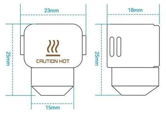 Alt view image 9 of 10 - 3D Printer Accessories - Bamboo A1 Mini Heat End Silicone Sleeve - Black - High Temperature Resistant Anti-Scald Protection Cover