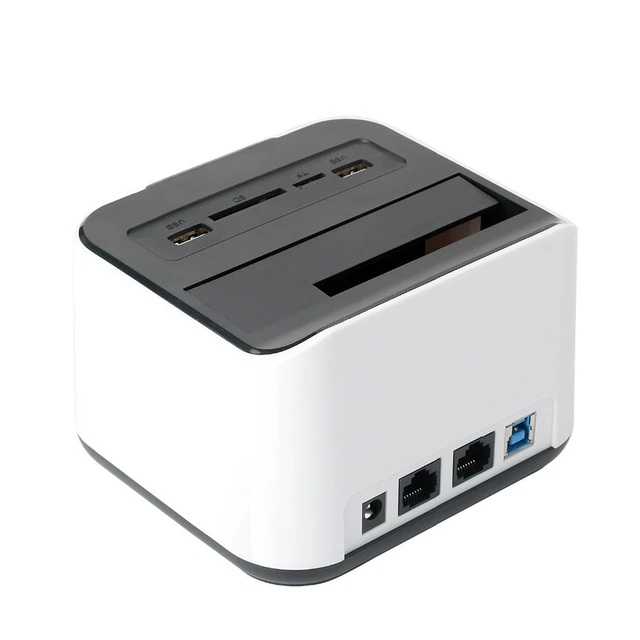 Alt view image 9 of 10 - Sunrise USB 3.0 to SATA External Hard Drive Docking Station all-in-1 Wifi HDD Enclosure Docking Station for 2.5 or 3.5in HDD 5Gbps Wifi Router AP Function Support Windows/IOS/Android/Linux