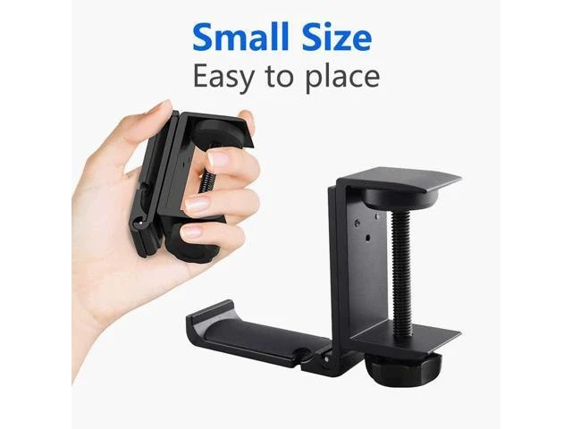 Alt view image 14 of 14 - Goldmille Aluminum Headphone Stand Hanger Foldable with Cable Clip Headset Holder Clamp Hook Under Desk, Save Your Space While Working & Gaming