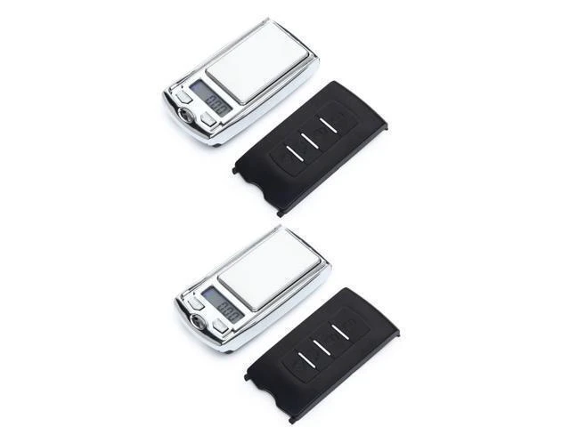 Alt view image 8 of 14 - 2 Pcs Set 0.01g-200g Mini Car Key LCD Digital Balance Weight Pocket Jewelry Diamond Food Scale for Precise Weighing
