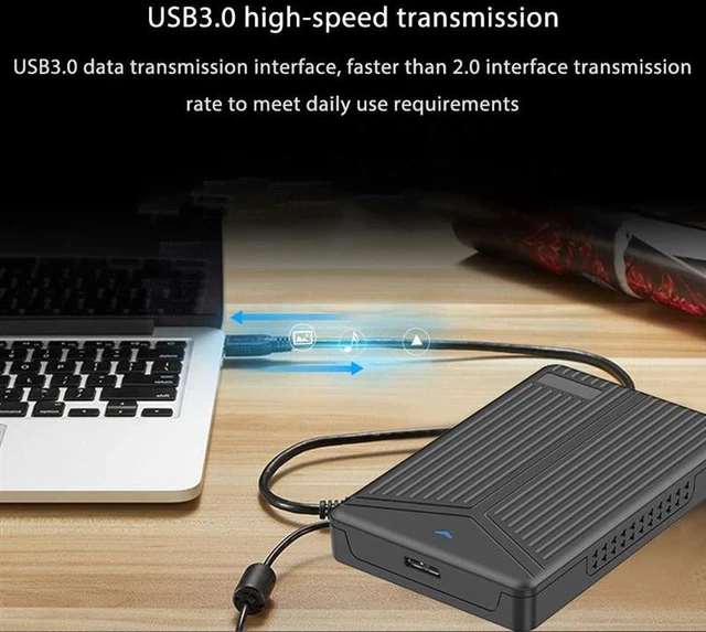 Alt view image 8 of 10 - 2.5 Inch Hard Drive Enclosure USB 3.1 SATA External SSD Hard Drive Case for Notebook PC Support 15mm Solid State Disk USB 3.0