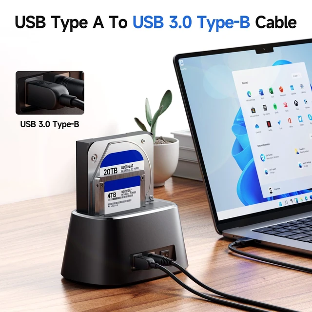 Alt view image 9 of 14 - 5Gbps Long USB 3.0 Cable, USB A to B Cable, 10ft, Black