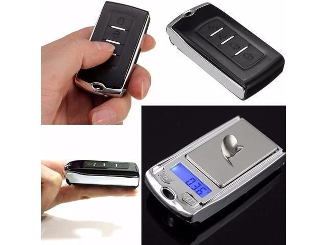 Alt view image 11 of 14 - 2 Pcs Set 0.01g-200g Mini Car Key LCD Digital Balance Weight Pocket Jewelry Diamond Food Scale for Precise Weighing