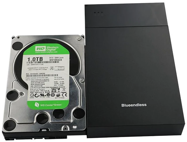 Alt view image 10 of 10 - 3.5'' SATA HDD Hard Drive Enclosure External Hard Drive Case USB 3.03.5" SATA HDD SSD Support 6TB