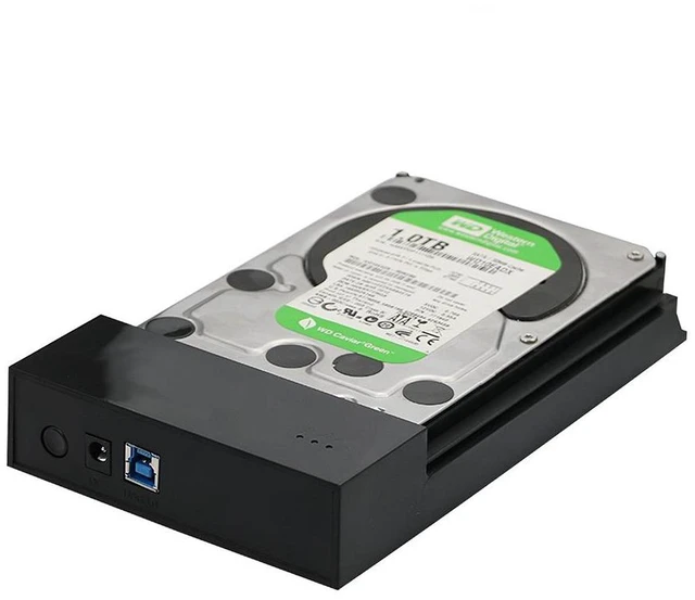 Alt view image 9 of 10 - 3.5'' SATA HDD Hard Drive Enclosure External Hard Drive Case USB 3.03.5" SATA HDD SSD Support 6TB