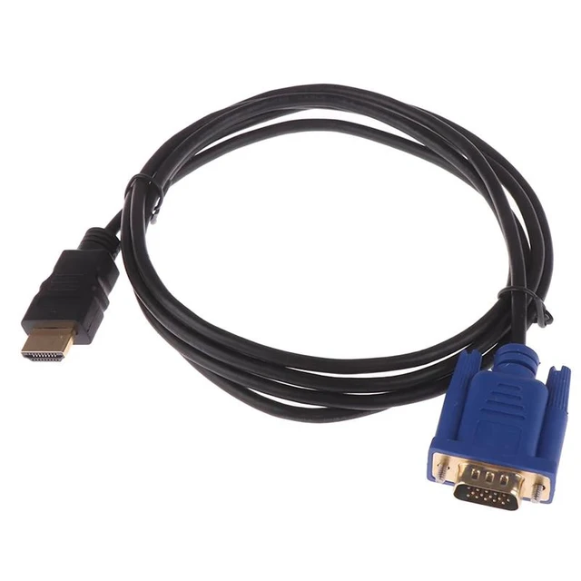 Alt view image 8 of 12 - to VGA Cable HD 1080P Male to VGA Male Video Converter Adapter for PC Laptop S10 DMI to VGA Cable