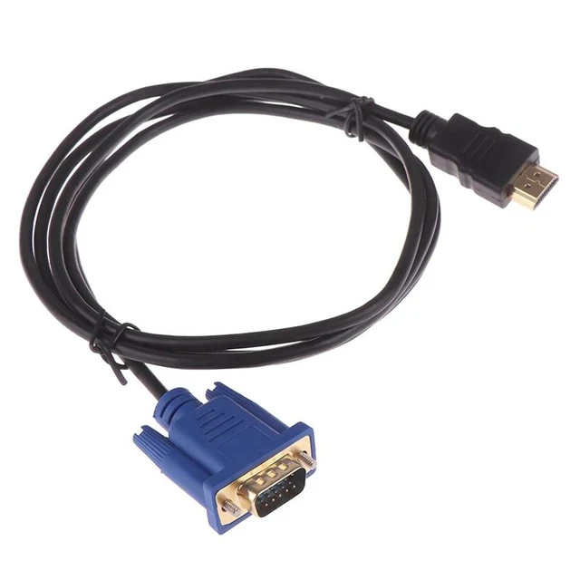 Alt view image 6 of 12 - to VGA Cable HD 1080P Male to VGA Male Video Converter Adapter for PC Laptop S10 DMI to VGA Cable
