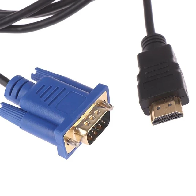 Alt view image 10 of 12 - to VGA Cable HD 1080P Male to VGA Male Video Converter Adapter for PC Laptop S10 DMI to VGA Cable