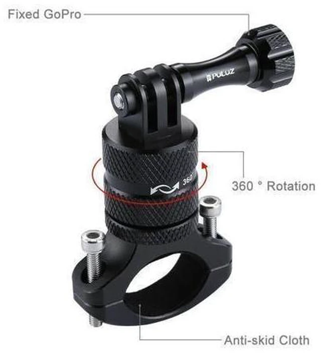 Alt view image 8 of 8 - PULUZ Aluminum Bike Handlebar Adapter Mount for Gopro Hero Action Camera