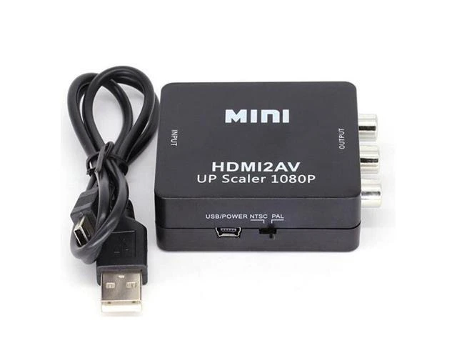 Alt view image 14 of 14 - HDMI to AV Converter, HDMI to 2AV, HDMI to RCA, HDMI Switcher, 1080P