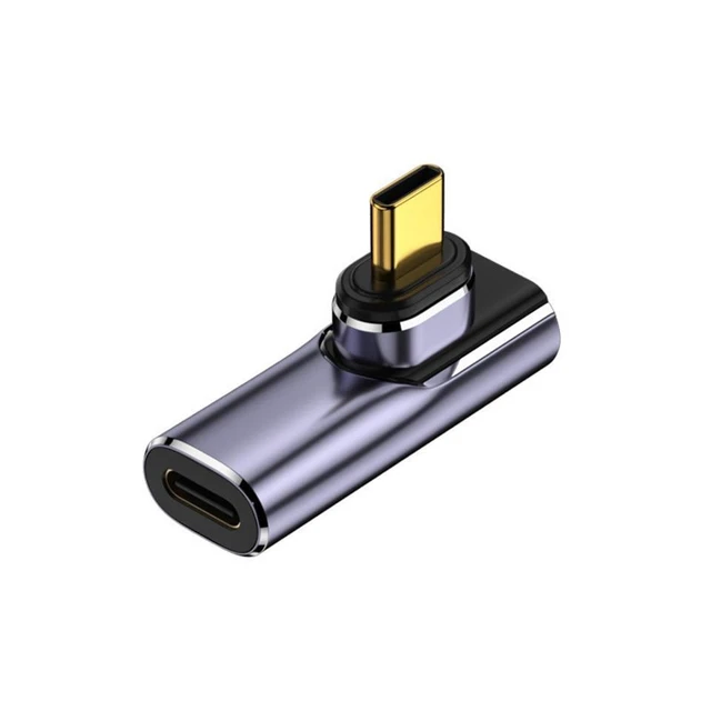 Alt view image 11 of 12 - USB4.0 Thunderbolt3 Magnetic Adapter USB C To Type C 40Gbps 100W Fast Charging Magnet Converter Cable 8K@60Hz USB Type C Adapter(270 Degree)