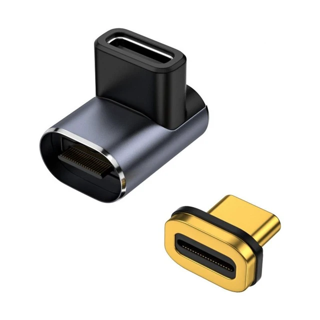 Alt view image 12 of 12 - USB4.0 Thunderbolt3 Magnetic Adapter USB C To Type C 40Gbps 100W Fast Charging Magnet Converter Cable 8K@60Hz USB Type C Adapter(270 Degree)