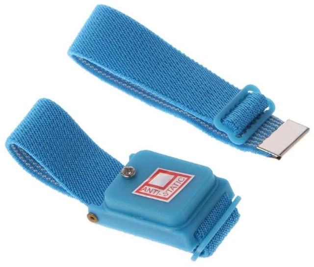 Alt view image 6 of 10 - Blue Anti Static Wrist Strap Cordless Bracelet Wireless Adjustable Electrostatic ESD Discharge Cable Wristband