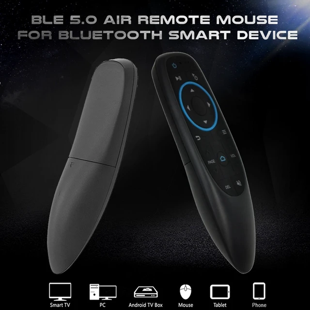 Alt view image 8 of 12 - G10BTS Air Mouse Bluetooth 5.0 IR Learning Gyroscope Wireless Remote Control for Android TV Box X96