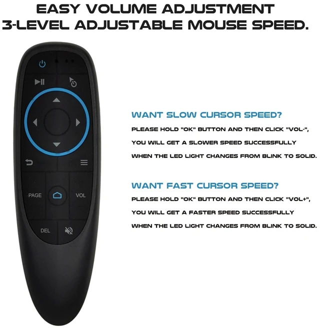 Alt view image 11 of 12 - G10BTS Air Mouse Bluetooth 5.0 IR Learning Gyroscope Wireless Remote Control for Android TV Box X96