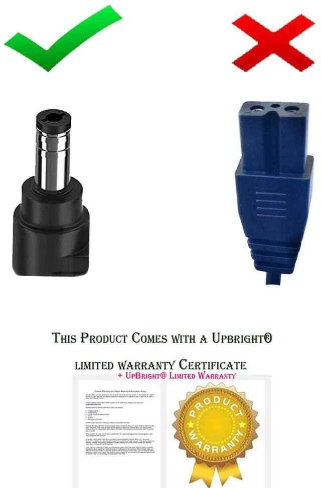 Alt view image 8 of 10 - UpBright 36V 1A AC/DC Adapter Compatible with Worx WA3724 WA3722 WA3220 WA3229 WA 3724 WG770 WG781 WG788 WG789 36 Volt PowerTank Lead Acid Battery Lawn Mower 1.0A Power Supply Battery Charger (Barrel)