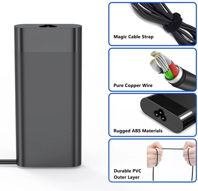 Alt view image 12 of 12 - 200W Laptop Charger Compatible with HP Omen 15 17 Victus Pavilion Gaming Laptop 15 17 Zbook 17 G5 G6 Fury G10 G9 Create G7 Studio G10 G9 TPN-DA10 L00818-850 Power Supply Adapter