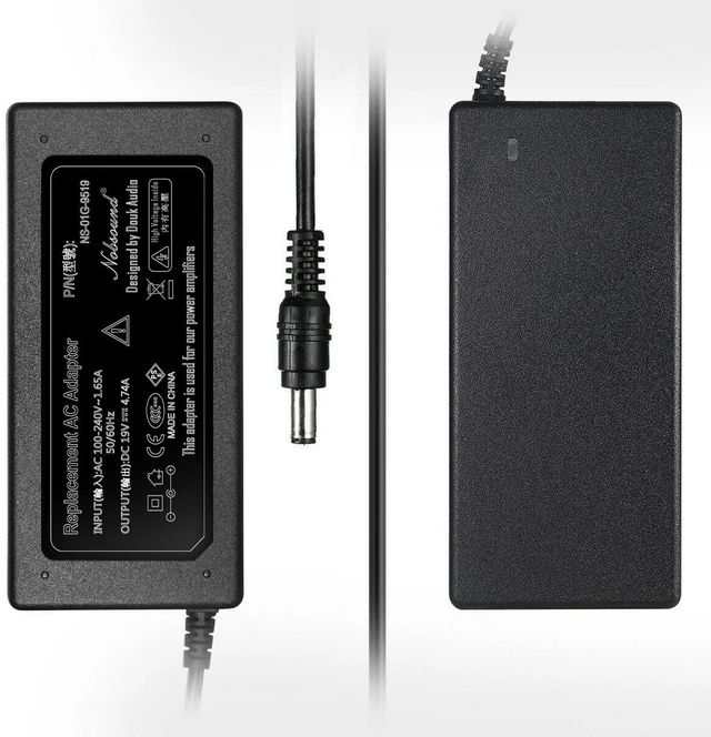 Alt view image 13 of 14 - DC 19V 4.74A 90W Power Supply Power Adapter Charger Universal 100-240V 50/60Hz AC Input for Amplifier Laptop DAC