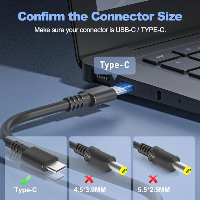 Alt view image 10 of 14 - Fast Charger for 65W USB-C Chromebook Compatible with for ASUS Lenovo Acer HP Dell, Compatible with SM65CL/SM45CL/SK90A200225/SK90200325 & More USB-C Laptops