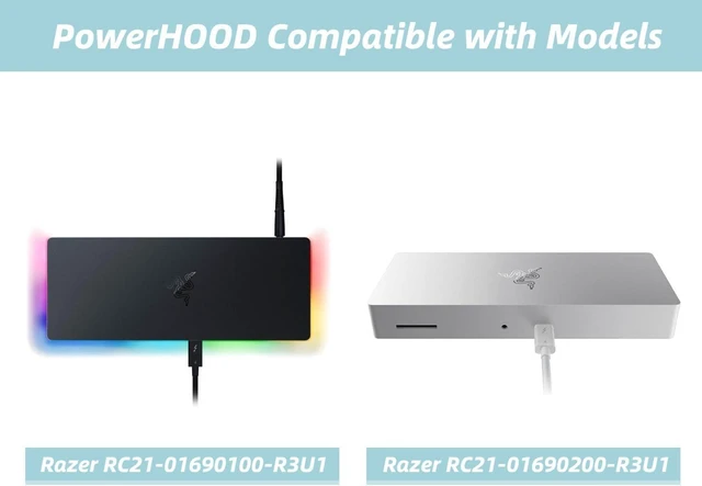 Alt view image 7 of 10 - 135W AC/DC Adapter Compatible with Razer Thunderbolt 4 Dock Chroma 10 Ports in 1 RC21-0169 RC21-01690100-R3U1 RC21-01690200-R3U1 20VDC 20 Volt 20 Volts Power Supply Cord Charger Cable PSU