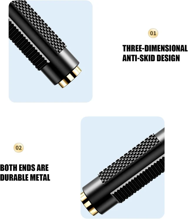 Alt view image 11 of 14 - 3.5 mm Female to Female Adapter 3.5mm Stereo Jack to 3.5mm Stereo Jack Adapter Connectors Stereo Coupler Female to Female Gold Plated -4pack