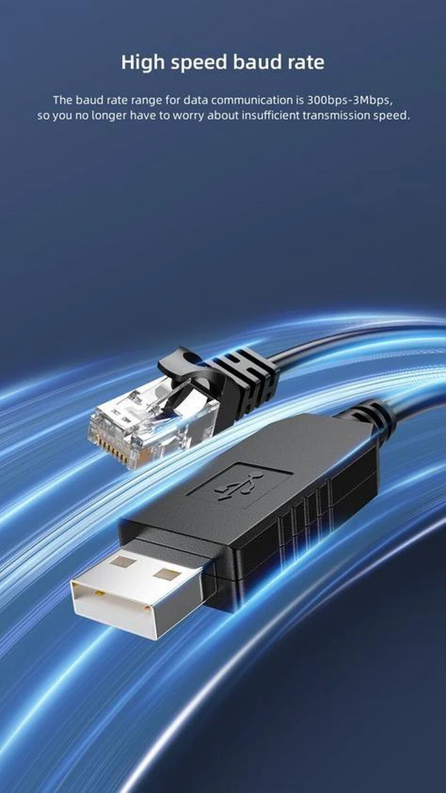 Alt view image 11 of 14 - DTECH IOT5077(GR) USB to RJ45 RS485 Serial Cable - 1M PLC Programming Cable with 3Mbps Speed & 10KV ESD Protection